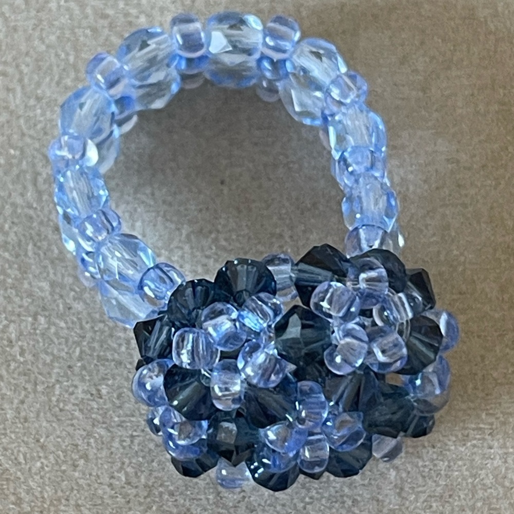 SWAROVSKI RING BLUE JEAN